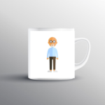 Old Man Printed Mug