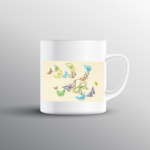 Butterflies Printed Mug