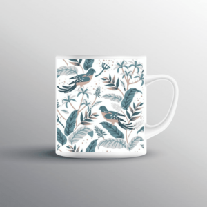 Bird Pattern Printed Mug