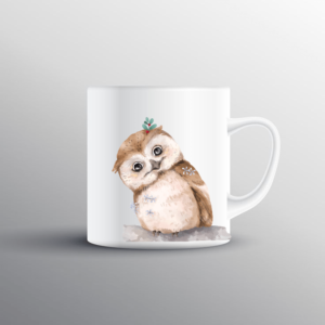 Cute Owl Printed Mug