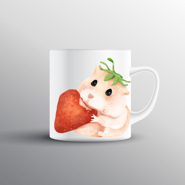 Cute Hamster Printed Mug