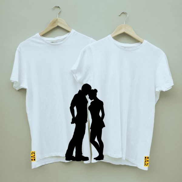 Couple's Illustration Printed Combo Dry Fit T shirt