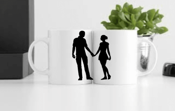 Cute Couple Printed Mug
