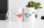 Bird Couple Printed Mug