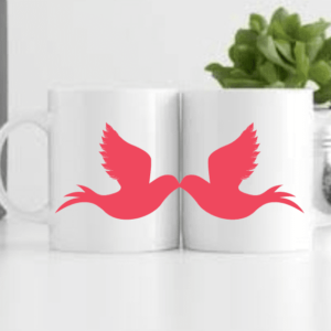 Bird Couple Printed Mug
