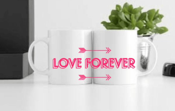Love Forever Printed Mugs