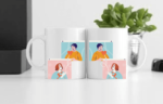 Long Distance Couple Printed Mug