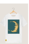 "Distorted Moon" Printed T shirt