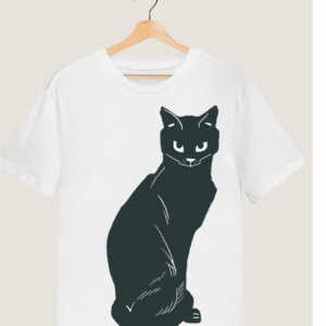 "Bold Cat" Printed T shirt