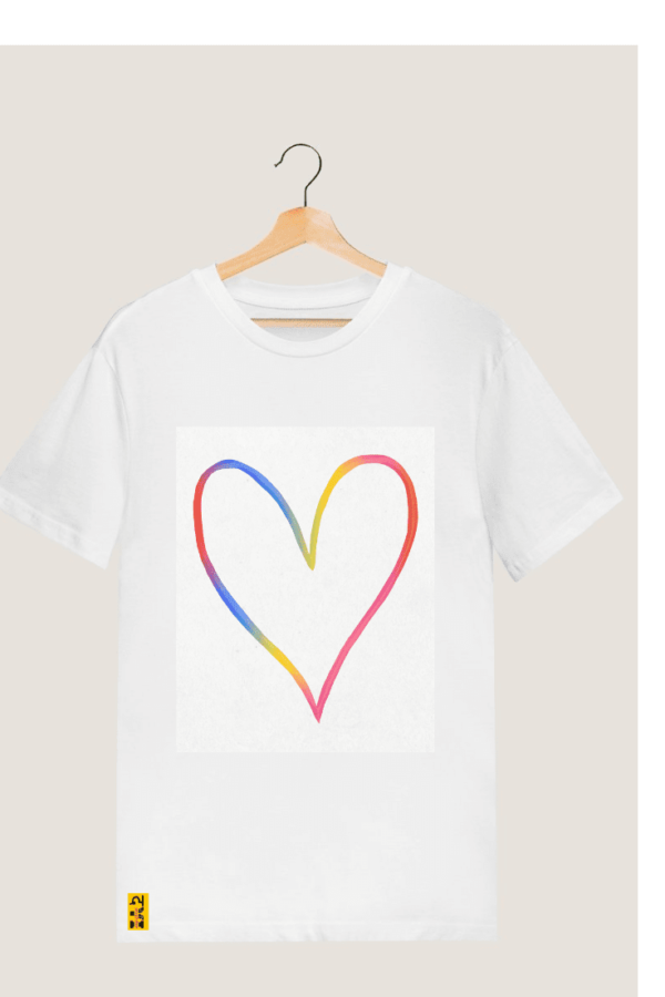 LGBTQ "HeartLine" Printed T shirt. #lgbtq