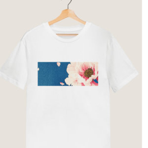 "Rose in Sky" Printed T shirt