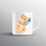 Cute Cat Printed Mug