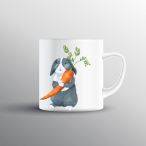 Cute Rabbit Printed Mug