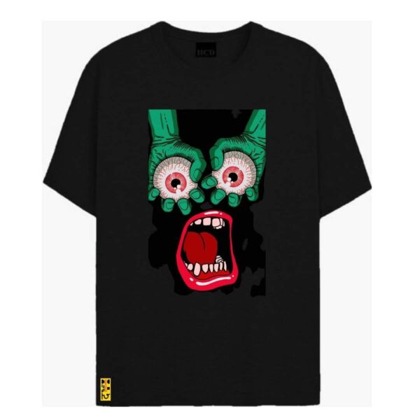Psychedelic "Eyes and Mouth" Printed T shirt