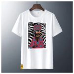 Zebra lady printed t shirt