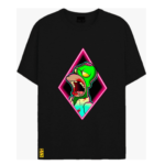 "Psychedelic green under neon box " Printed T shirt