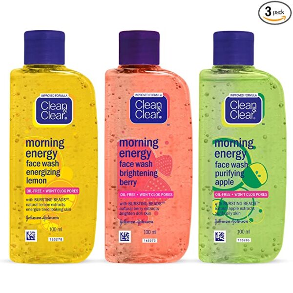Clean & Clear Morning Energy Facewash, 100ml (Pack of 3)