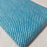 Unstitched blue Cotton Clothing Material