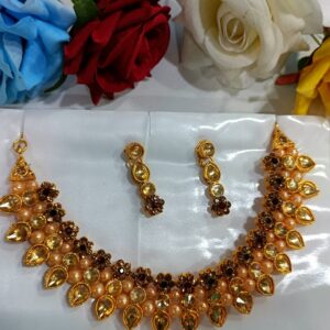 Alloy gold-plated jewel set