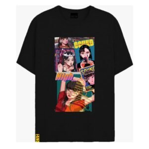 Anime girls printed t shirt