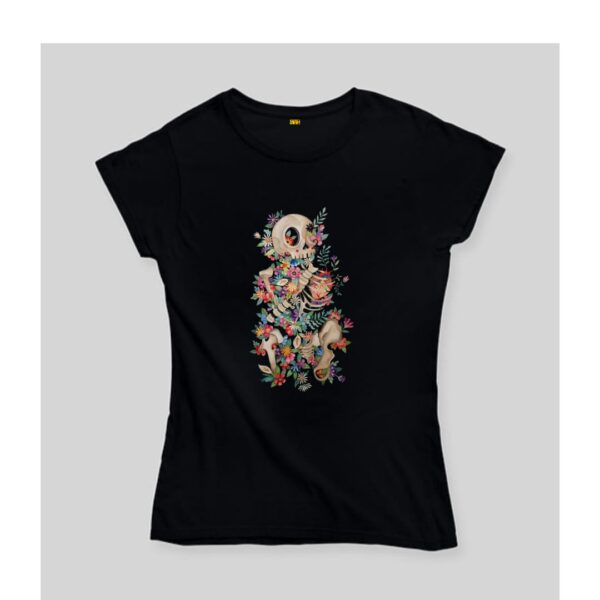 Skull And Flowers T shirts.