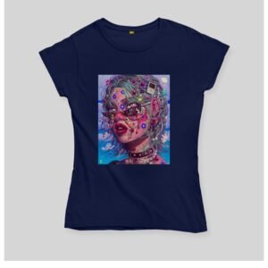 colourful lady t shirt