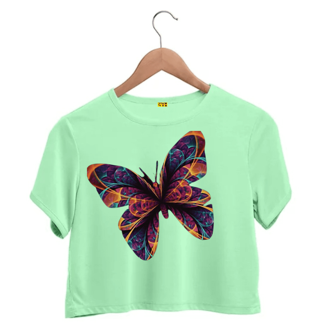 butterfly crop top - The Young Indians