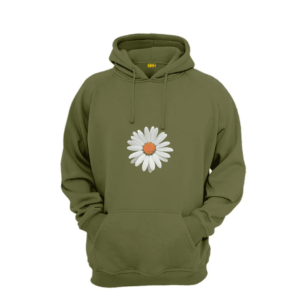 flower printed hoodie