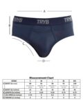 TRYB Mens Sport Performance Stretch Quick Dry Moisture Wicking Athletic Boxer Active Brief (Pack of 2