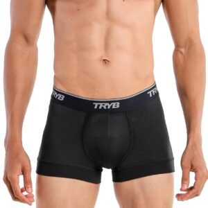 TRYB Pro Mens Sport Performance Stretch Quick Dry Moisture Wicking Athletic Active Kooltex Short Boxer Trunk
