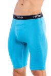 TRYB Mens Compression Shorts Long Leg Performance Underwear Spandex Running Workout Athletic Quick Dry Tights Boxer Brief Trunk