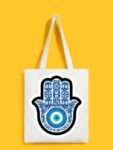 Reusable Tote Bags|100% Organic Cotton Bag | Multi-Purpose Bag| Third eye printed | Stylish Bag