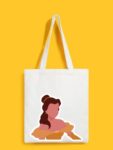 Reusable Tote Bags|100% Organic Cotton Bag | Multi-Purpose Bag| Princess printed | Stylish Bag