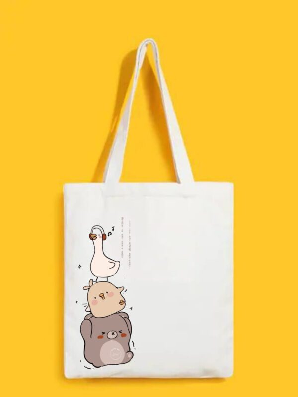 Reusable Tote Bags|100% Organic Cotton Bag | Multi-Purpose Bag| Animal printed | Stylish Bag