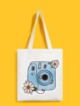 Reusable Tote Bags|100% Organic Cotton Bag | Multi-Purpose Bag| Camera printed | Stylish Bag