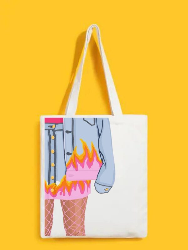 Reusable Tote Bags|100% Organic Cotton Bag | Multi-Purpose Bag| Sassy Girl printed | Stylish Bag