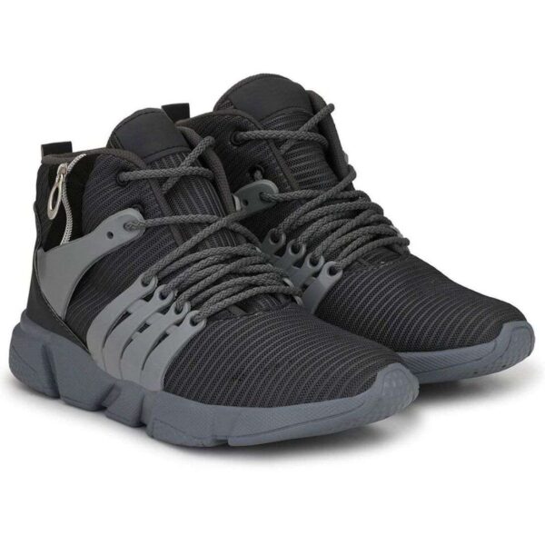 Generic Men Grey,Black Color Mesh Material  Casual Sports Shoes