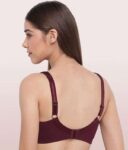 Enamor Women'S Smooth Super Lift Classic Full Support Brassiere (Model: A112, Color: GrapeWine, Material: Cotton)