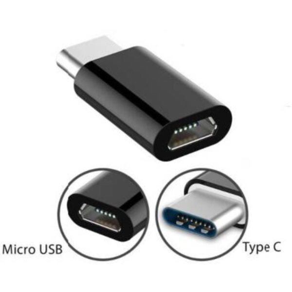 Pack Of 5 Usb_C To Micro Usb Adapter Converter Type_C Input To Micro Usb. (Color: Assorted)