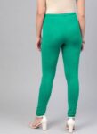 Generic Women's Cotton Leggings (Color:Sea  Green)