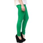 Generic Women's Cotton Leggings (Color:Light Green )