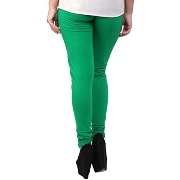 Generic Women's Cotton Leggings (Color:Light Green )