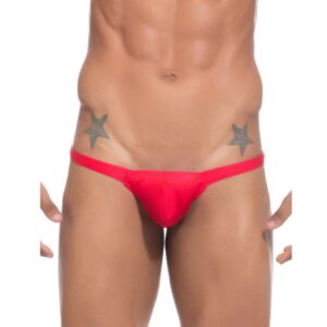 Men's Cotton Spandex Exotic Underwear Underwear (Red)