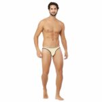 Men's Nylon Transparent Briefs Underwear (Mango)