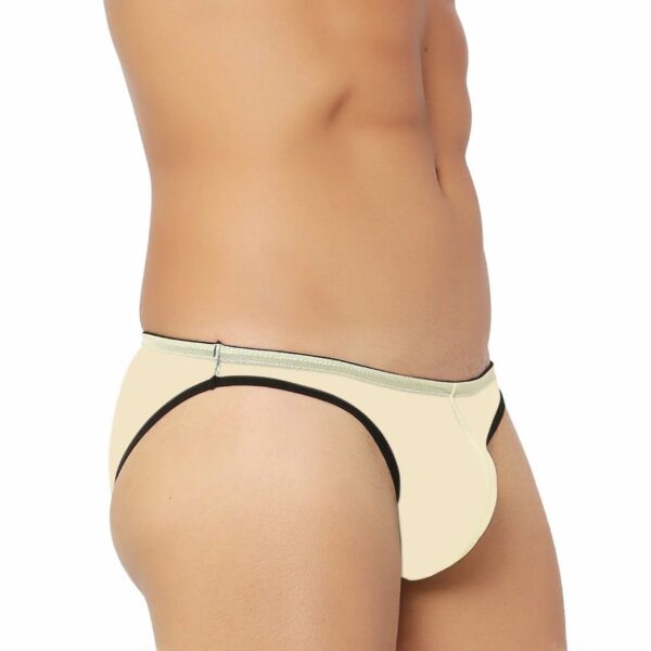 Men's Nylon Transparent Briefs Underwear (Mango)