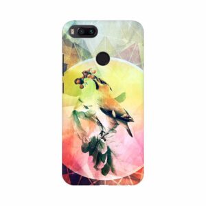 Colorful Texture with Bird Mobile case cover