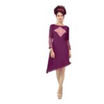 Georgette Fabric Purple Color Kurti
