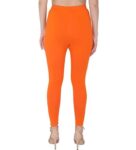 Generic Women's Cotton Stretchable Skin Fit Ankle Length Leggings (Orange)