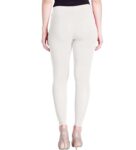 Generic Women's Cotton Stretchable Skin Fit Ankle Length Leggings (White)