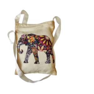 Elephant Print Mini Tote Bag